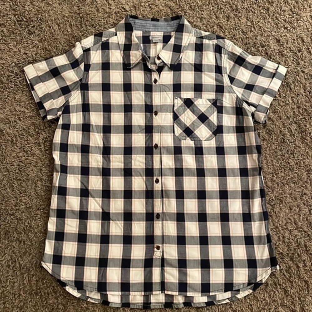 Classic Black and White Checkered Women's Top